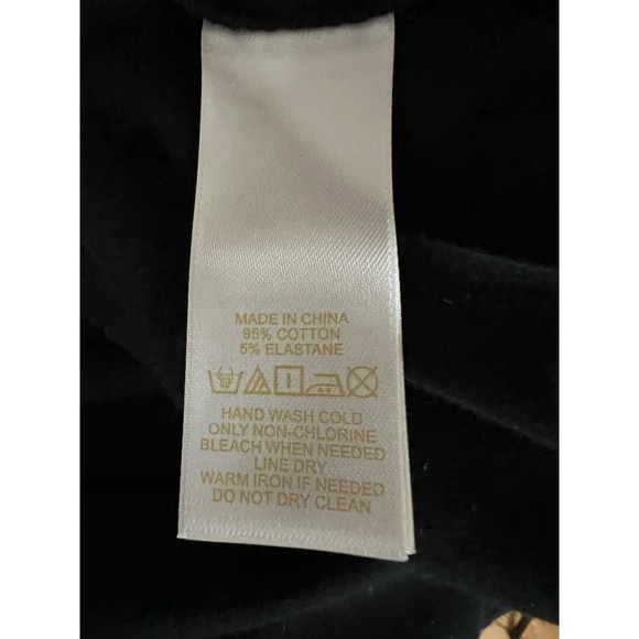 Kate Spade Size S Black top bow front keyhole top cotton blend sleeveless - Picture 6 of 12